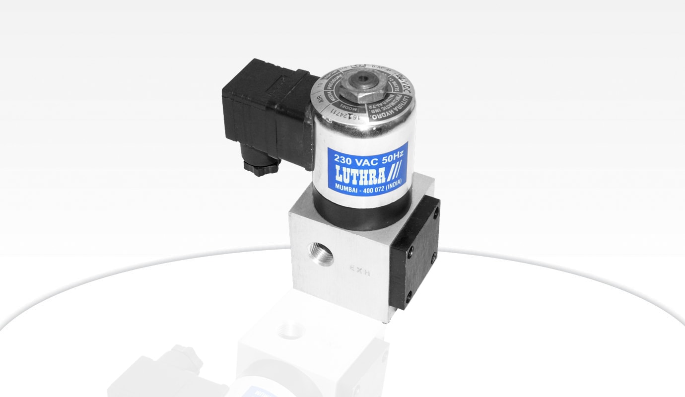 poppet type solenoid valve 2 way 2 ports